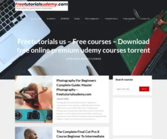 Freetutorialsudemy.com(Freetutorials us) Screenshot