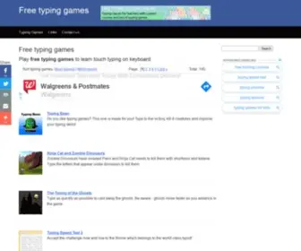 Freetypinggames.us(Free Typing Games) Screenshot