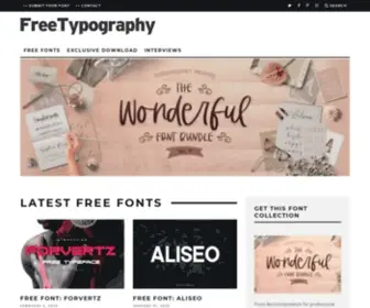 Freetypography.com(The best free fonts) Screenshot