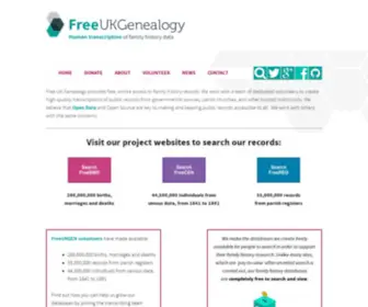 Freeukgenealogy.org.uk(Find your ancestors) Screenshot