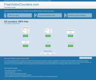 Freevisitorcounters.com(100% Free Visitor Counter for your) Screenshot