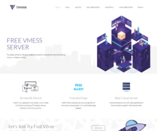 FreevMess.com(Free Server Dedicated Only To V2ray And Vmess) Screenshot