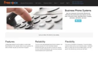 Freevoicepbx.com(Business Phone Systems) Screenshot