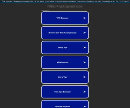 FreeVPNbrowser.com Screenshot