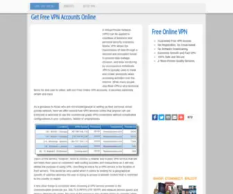 FreeVPNonline.com(Get Free VPN Accounts Online) Screenshot