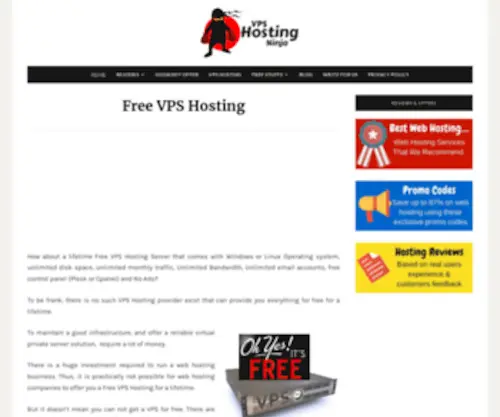 FreevPshosting.net(10 Free VPS Hosting) Screenshot