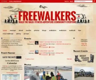 Freewalkers.org(Walk everywhere with us) Screenshot