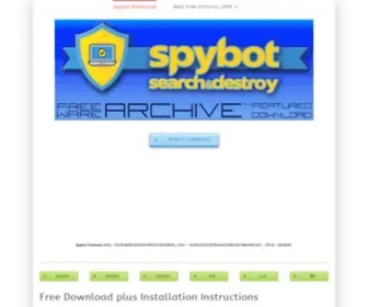Freeware-Archive.com(Spybot Download at Freeware Archive) Screenshot