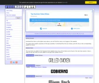 Freewarefonts.com(Download Free Fonts) Screenshot