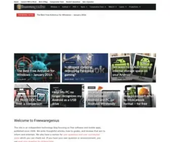 Freewaregenius.com(Freeware reviews and downloads) Screenshot