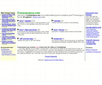 Freewarejava.com(The place to find free Java applets) Screenshot