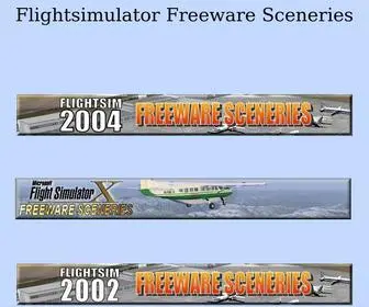 Freewarescenery.com(Flight Simulator FS2004 and FSX freeware scenery list) Screenshot