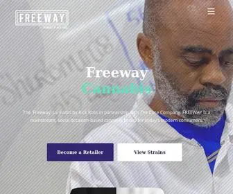 Freewaycannabis.com(The 'Freeway' cannabis by Rick Ross in partnership with The Cure Company) Screenshot