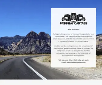 Freewaycartage.co.za(Freeway Cartage) Screenshot