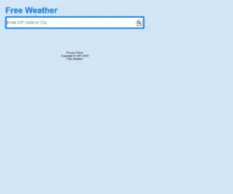 Freeweather.com(Free Weather) Screenshot