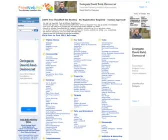 Freewebads.biz(Free Business Classified Ads) Screenshot