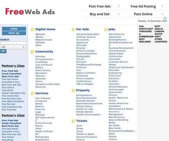 Freewebads.us(Free Online Classified Ads) Screenshot