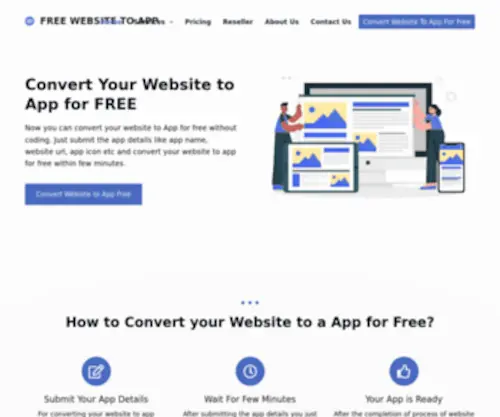 Freewebsitetoapp.com(Convert Your Website to App For Free) Screenshot