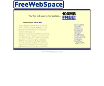 Freewebspace.com(Free Web Space @) Screenshot