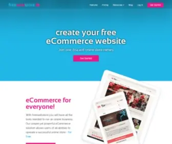 Freewebstore.com(Create a Free Ecommerce Store with Freewebstore) Screenshot