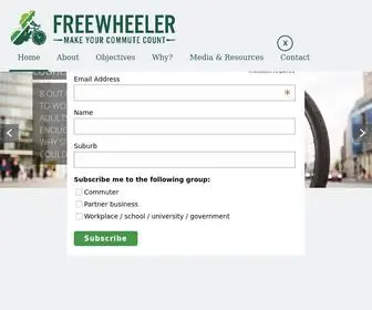 Freewheeler.com(Make Your Commute Count) Screenshot