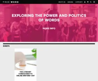 Freewordonline.com(The power and politics of words) Screenshot