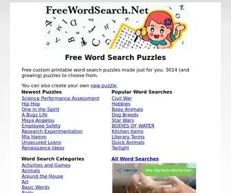 Freewordsearch.net(Free Word Search Puzzles) Screenshot