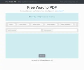 Freewordtopdf.com(Free Word to PDF) Screenshot