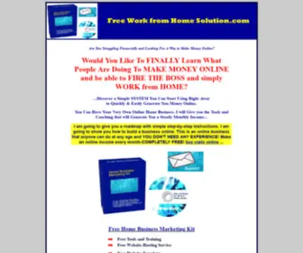 Freeworkfromhomesolution.com(Free Work from Home Business) Screenshot