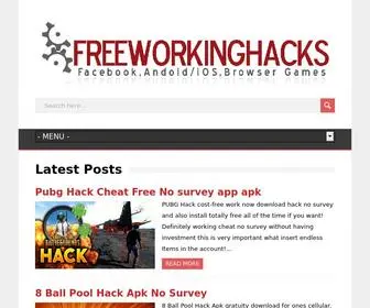 Freeworkinghacks.com(Free hack) Screenshot