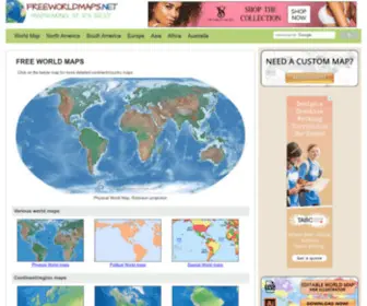 Freeworldmaps.net(Atlas of the World) Screenshot