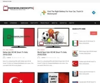 Freeworldwideiptv.com(Free IPTV Links) Screenshot