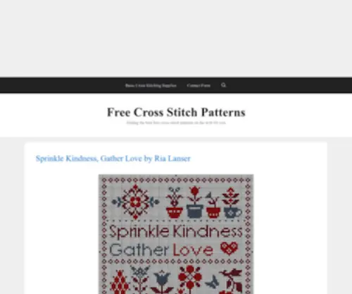 Freexstitch.com(Free Cross Stitch Patterns) Screenshot