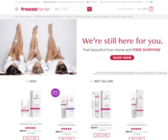 Freeze-Frame.com.au(Clinical Skincare Brand) Screenshot