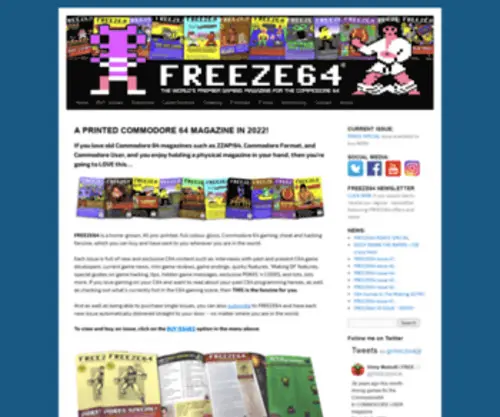 Freeze64.com(COMMODORE 64 MAGAZINE) Screenshot