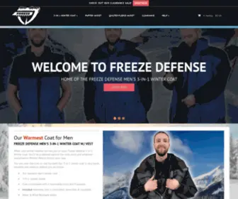 Freezedefense.net(Freeze Defense Men's Winter Coats and Jackets) Screenshot