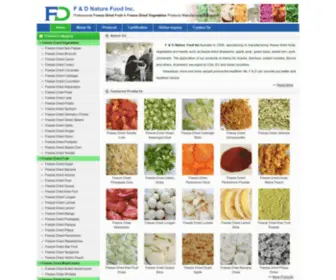 Freezedriedfoodsuppliers.com(F & D Nature Food Inc.d) Screenshot