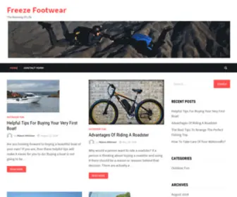 Freezefootwear.com(The Meaning Of Life) Screenshot