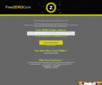 Freezeroco.in(Zero Currency Faucet) Screenshot