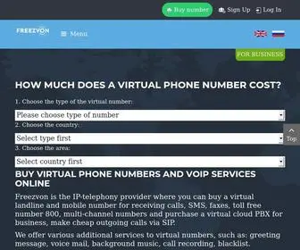 Freezvon.com(Virtual Phone System & Virtual Phone Service) Screenshot