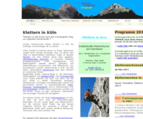 Freiab40.de(Klettern Köln) Screenshot