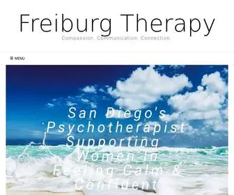 Freiburgtherapy.com(San Diego Psychotherapist Supporting Women's Mental Health) Screenshot