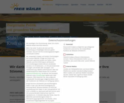 Freie-Waehler-Saar.de(FREIE WÄHLER Landesvereinigung Saarland) Screenshot