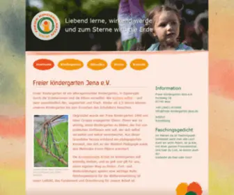 Freier-Kindergarten-Jena.de(Der freie Kindergarten Jena liegt zentrumsnah in ruhiger Lage. Wir kochen selbst) Screenshot