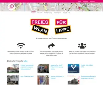 Freifunk-Lippe.de(Freifunk Lippe) Screenshot