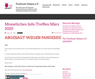 Freifunk-Uelzen.de(Freifunk Uelzen e.V. – Der Verein für die Freifunk Communities aus Gifhorn) Screenshot