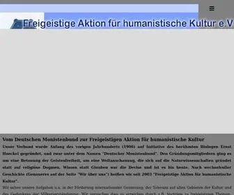 Freigeistige-Aktion.de(Freigeistige Aktion) Screenshot