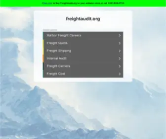 Freightaudit.org(Freightaudit) Screenshot