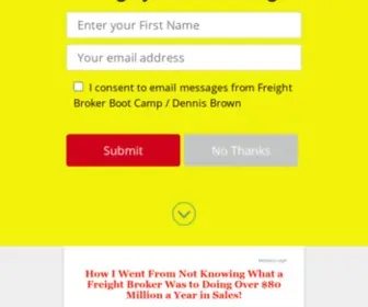 Freightbrokerbootcamp.com(#1 Freight Broker Training Online) Screenshot