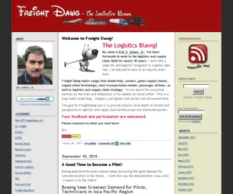 Freightdawg.com(The Logistics and Supply Chain Blog) Screenshot